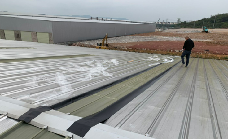 松柏镇厂房屋面防水维修案例